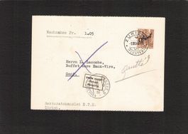 Nachnahme Rekt. ETH  ZH ,Dienstmarke Nr.51 , gel. 1.Vlll.44