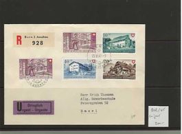 timbre FDC Pro Patria 1949 avec B42B45 SBK 200.--