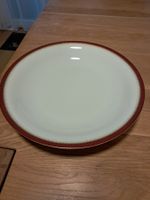 Top Angebot: 2 edle Servierteller, Bordeaux Rand mit Gold
