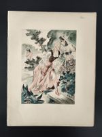 estampe  illustration originale hors-texte L. Barthomé