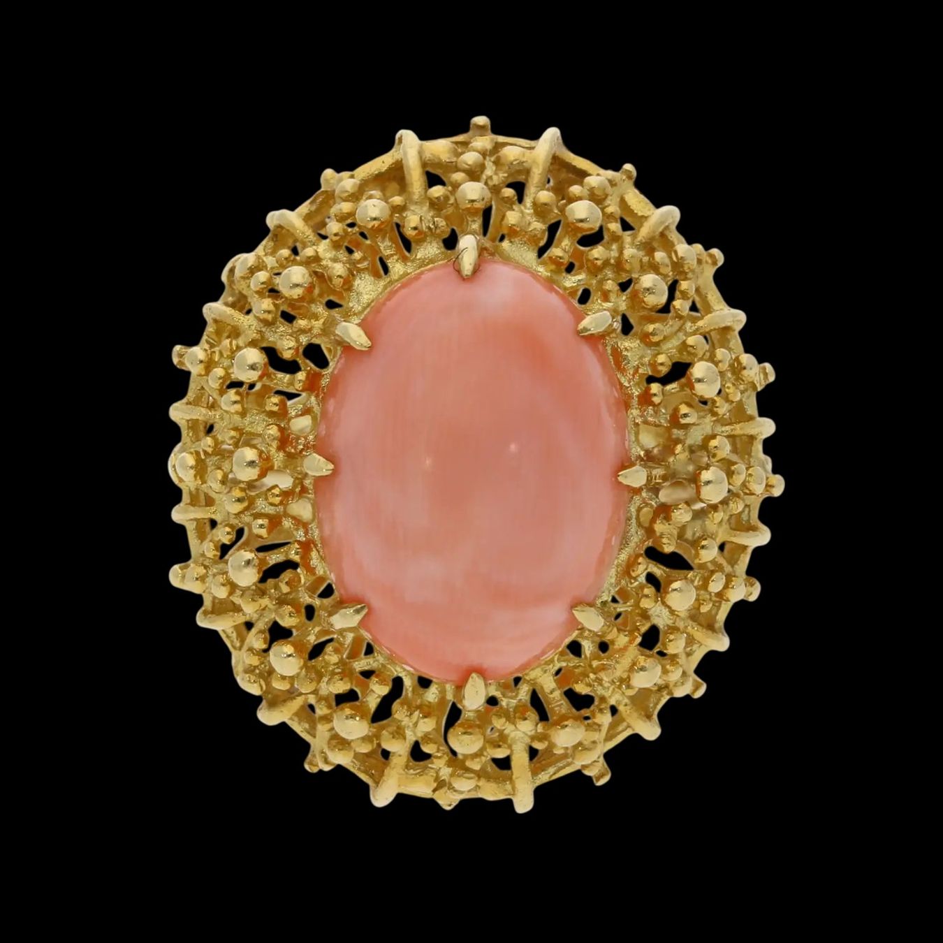 Anelli: Engelshaut-Korallen-Ring, 18 Karat, Gr. 56 – Nuovo (secondo la descrizione) da Fehraltorf venduto da Swisscollector
