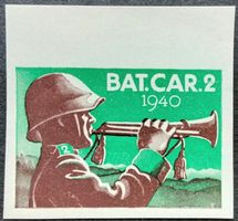 Soldatenmarken 2.WK, Schützen Bat 2, dünn Papier, Wi Inf 14c