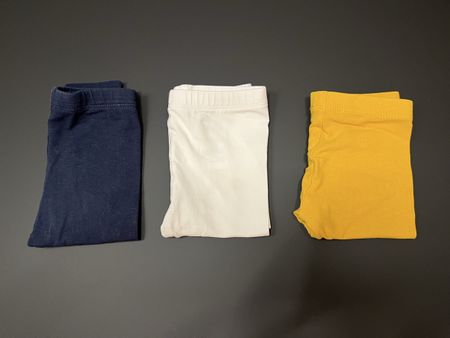 3 Leggings Gr. 71 (9 Monate) Verbaudet & OBAÏBI