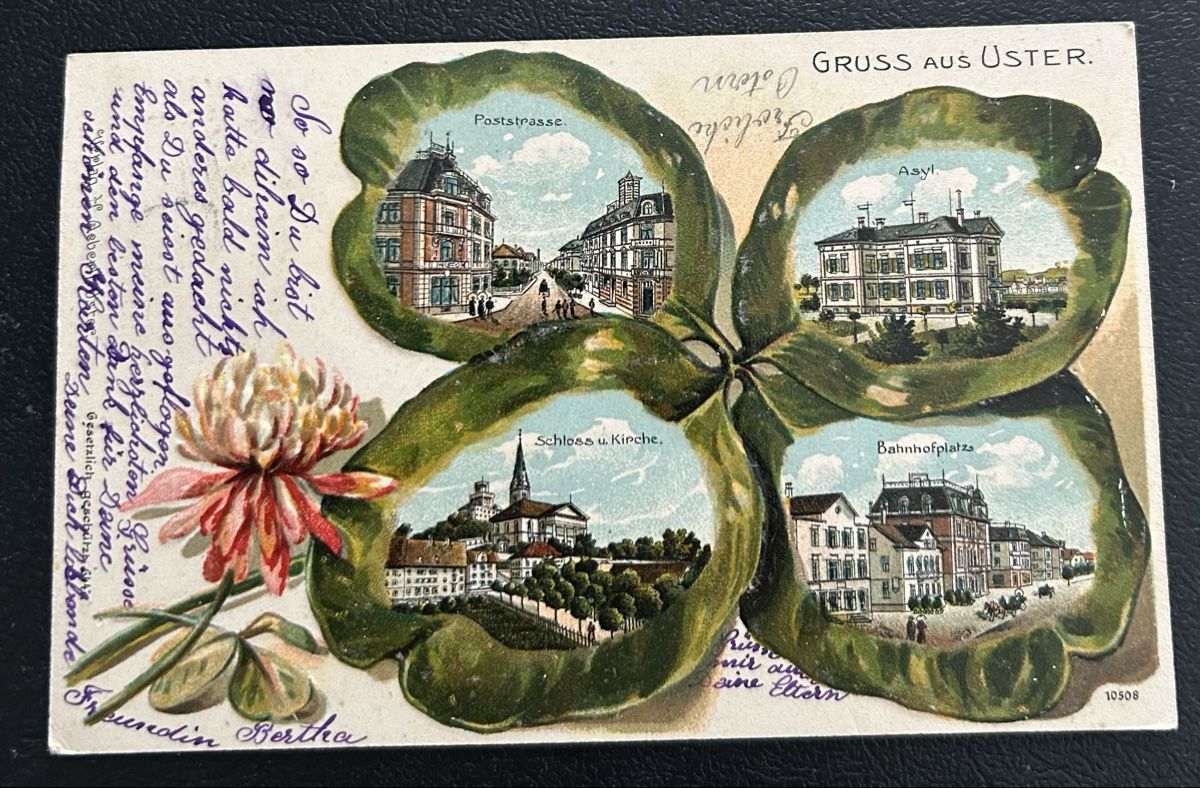 Cartoline postali: Gruss aus Uster Kleeblattlitho – Usato da Horw venduto da Tellbub