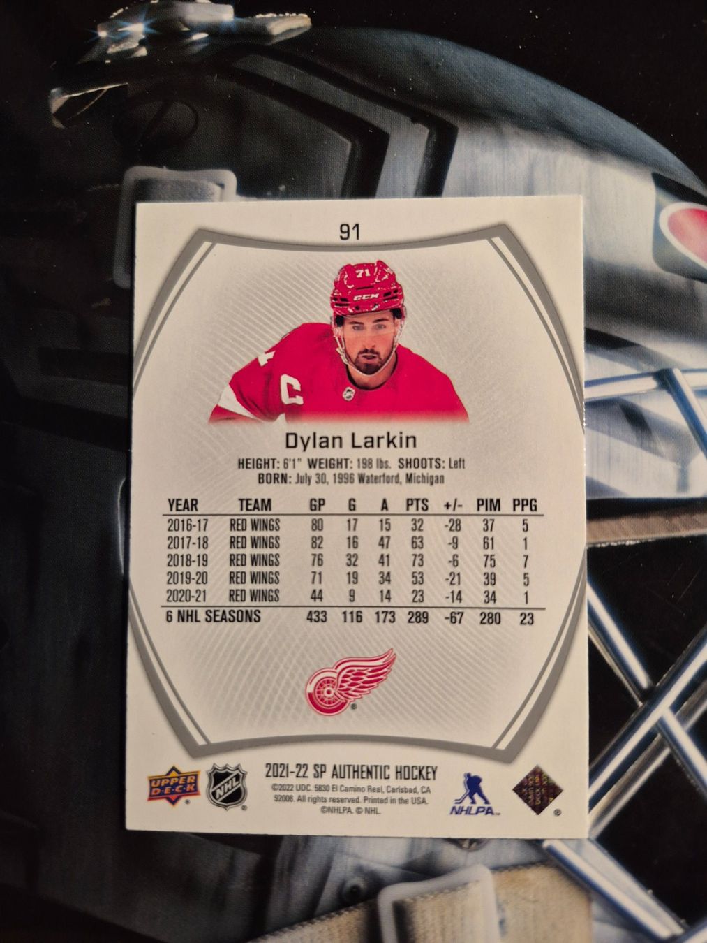 NHL Cartes à collectionner: NHL Dylan Larkin Detroit Red Wings – D'occasion à Treiten par Sauber73 1