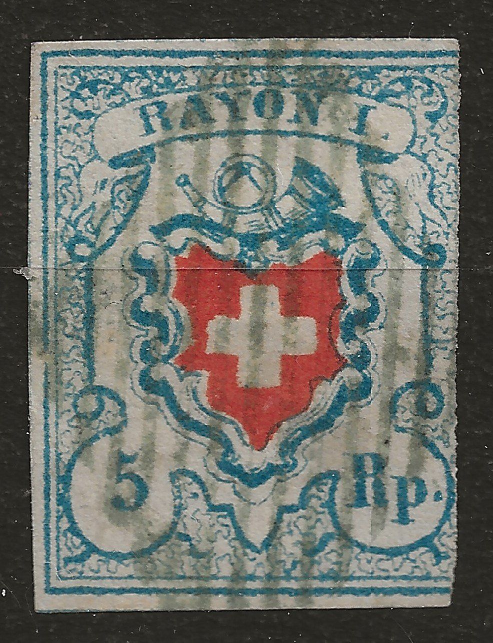 Tutti i francobolli: Rayon I mit grünschwarzer Raute – Usato da Zürich venduto da Snoopy74