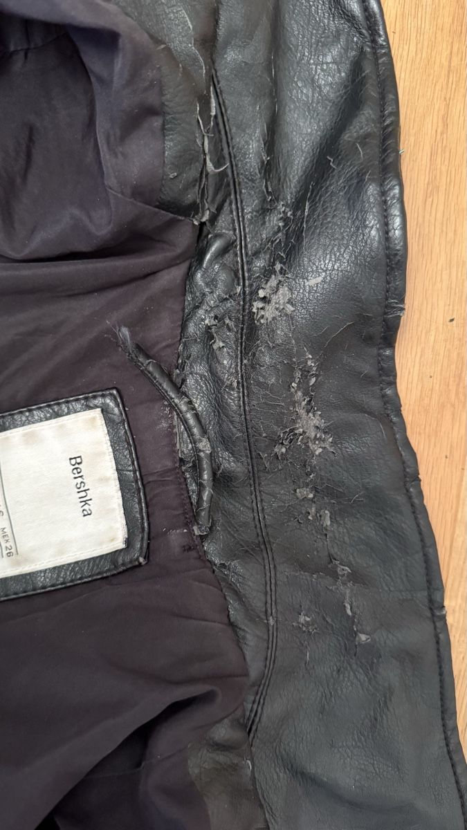 Bershka Giacche: Bershka Jacke in Leder-Optik, Gr. S – Usato da Gelterkinden venduto da teddywidder 3