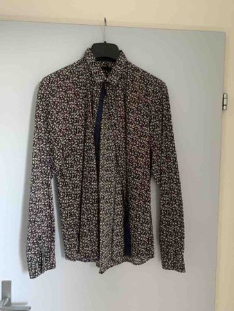 Herren Hemd langarm gemustert gebrauchter Zustand
