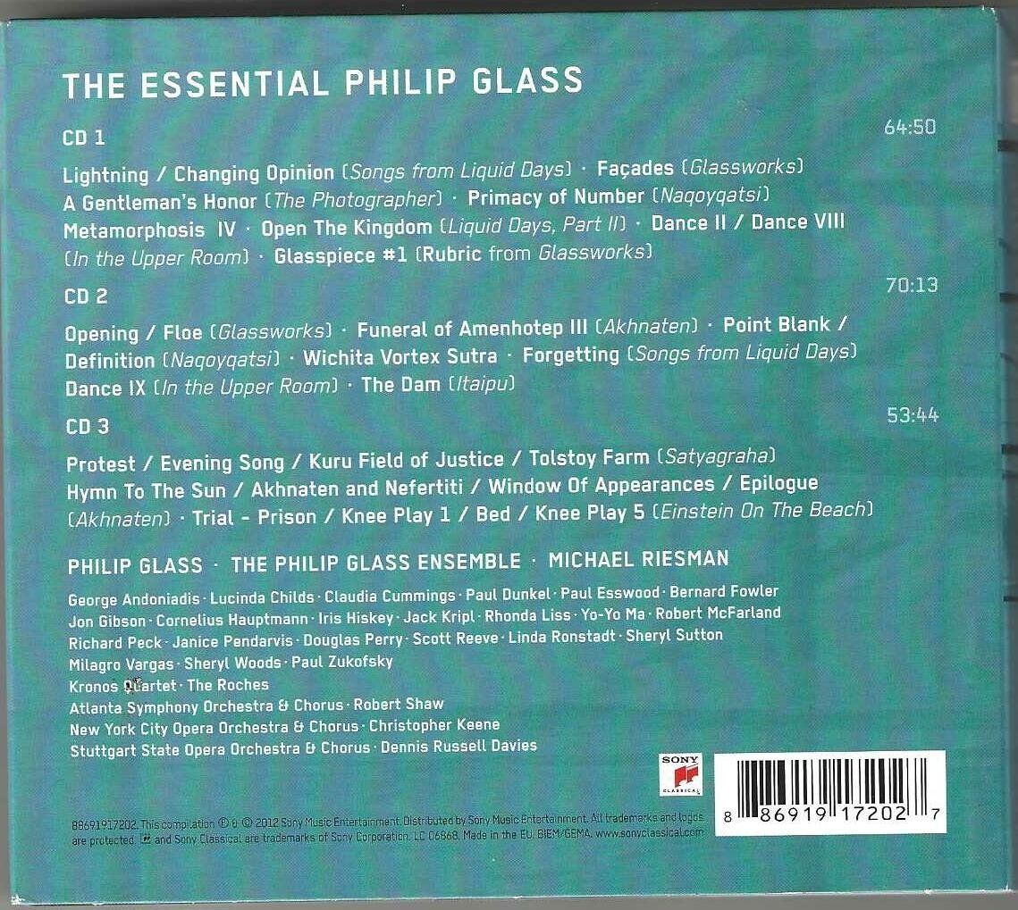 CDs: Philip Glass - The Essential - 3 X CD – Gebraucht aus Genève von CDLPBookS 1