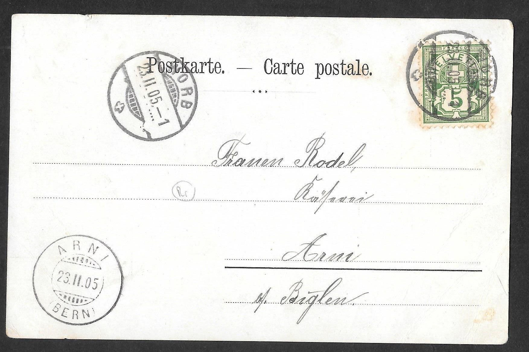 Cartes postales: Worb Gesamtansicht und Haushaltungsschule – D'occasion à Olten par clotaldi 1