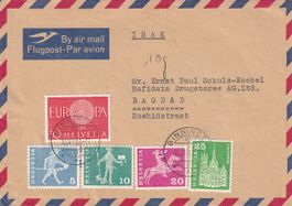 Bedarfsluftpost Binningen - Bagdad (Irak) 1961