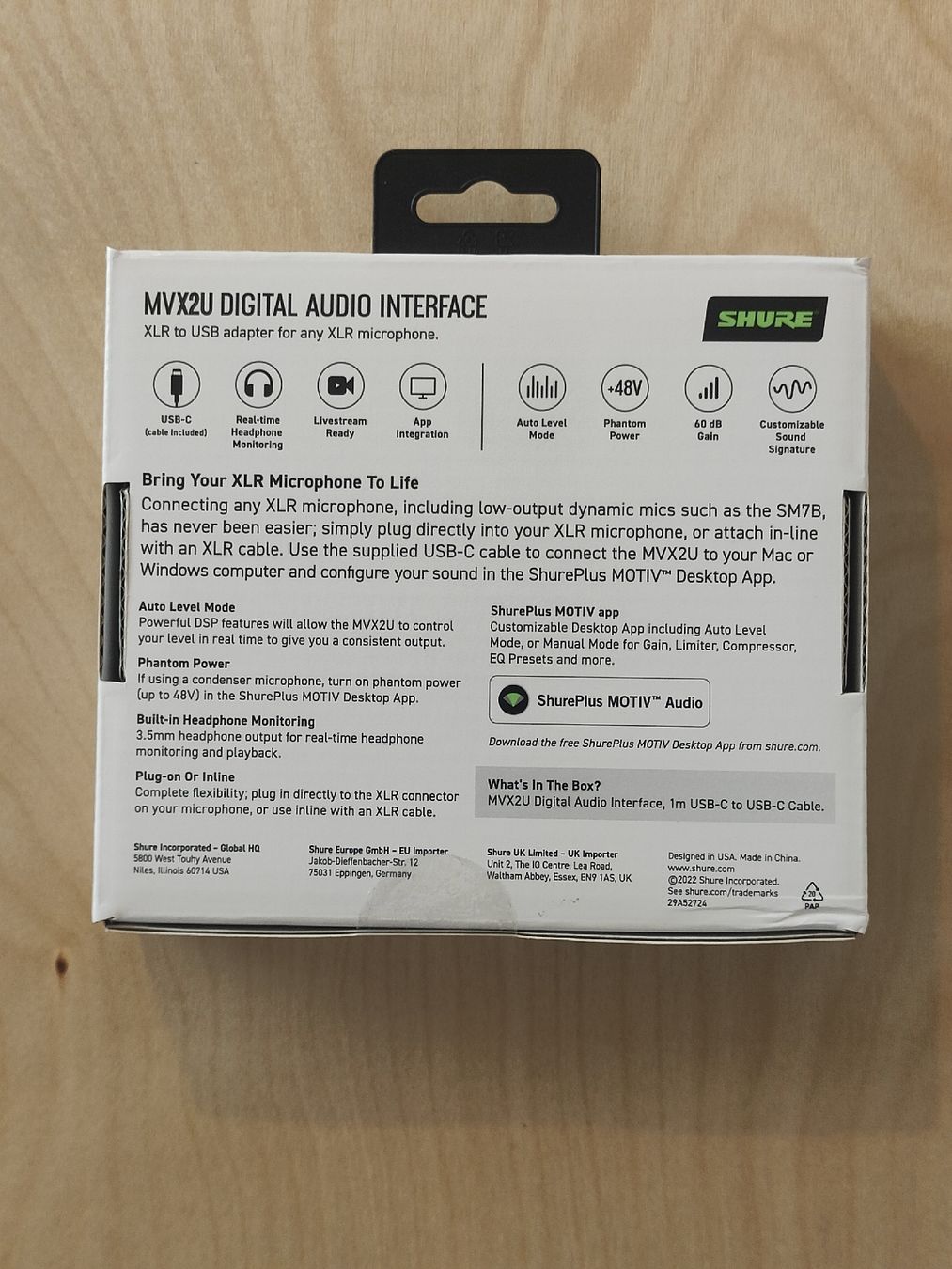 Lecteurs & Adaptateurs: Interface audio numérique Shure MVX2U état comme neuf – Neuf (Voir description) à Lausanne par sam_668z 1