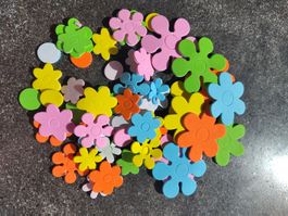 1 Pack Moosgummi Sticker neu Blumen. 50Stk