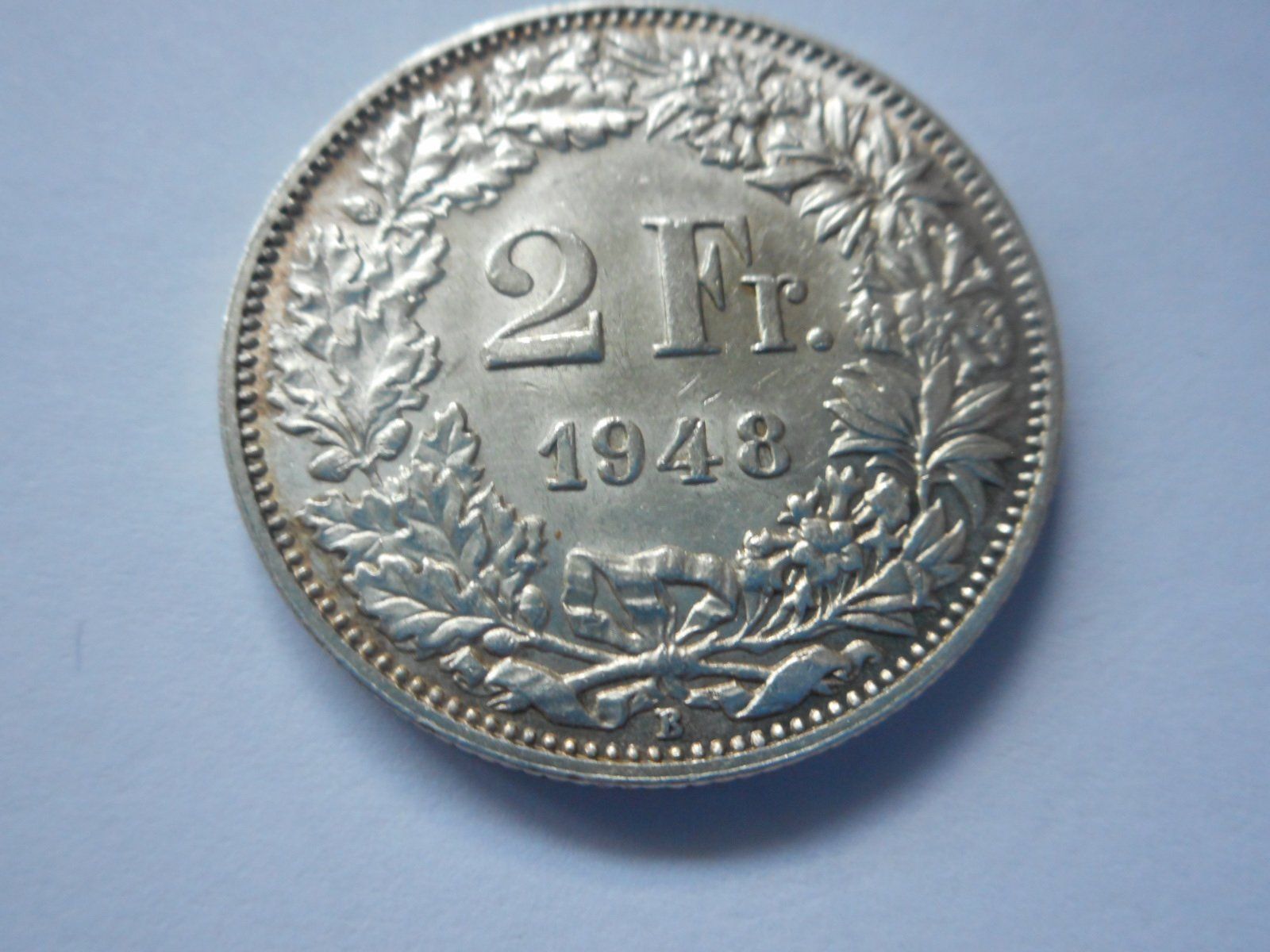 Toutes les monnaies: 2 Fr. 1948 silber  vorz+ – D'occasion à Kriegstetten par pizlad2010 1