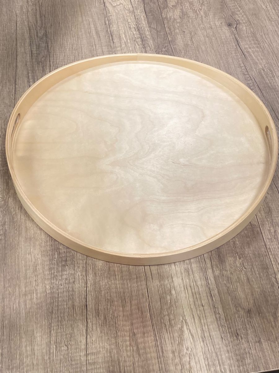 Ikea Alle Dekorationen: Runder Serviertablett Holz hell Durchmesser 40 cm neu – Gebraucht aus Siebnen von neb_tt6h 1