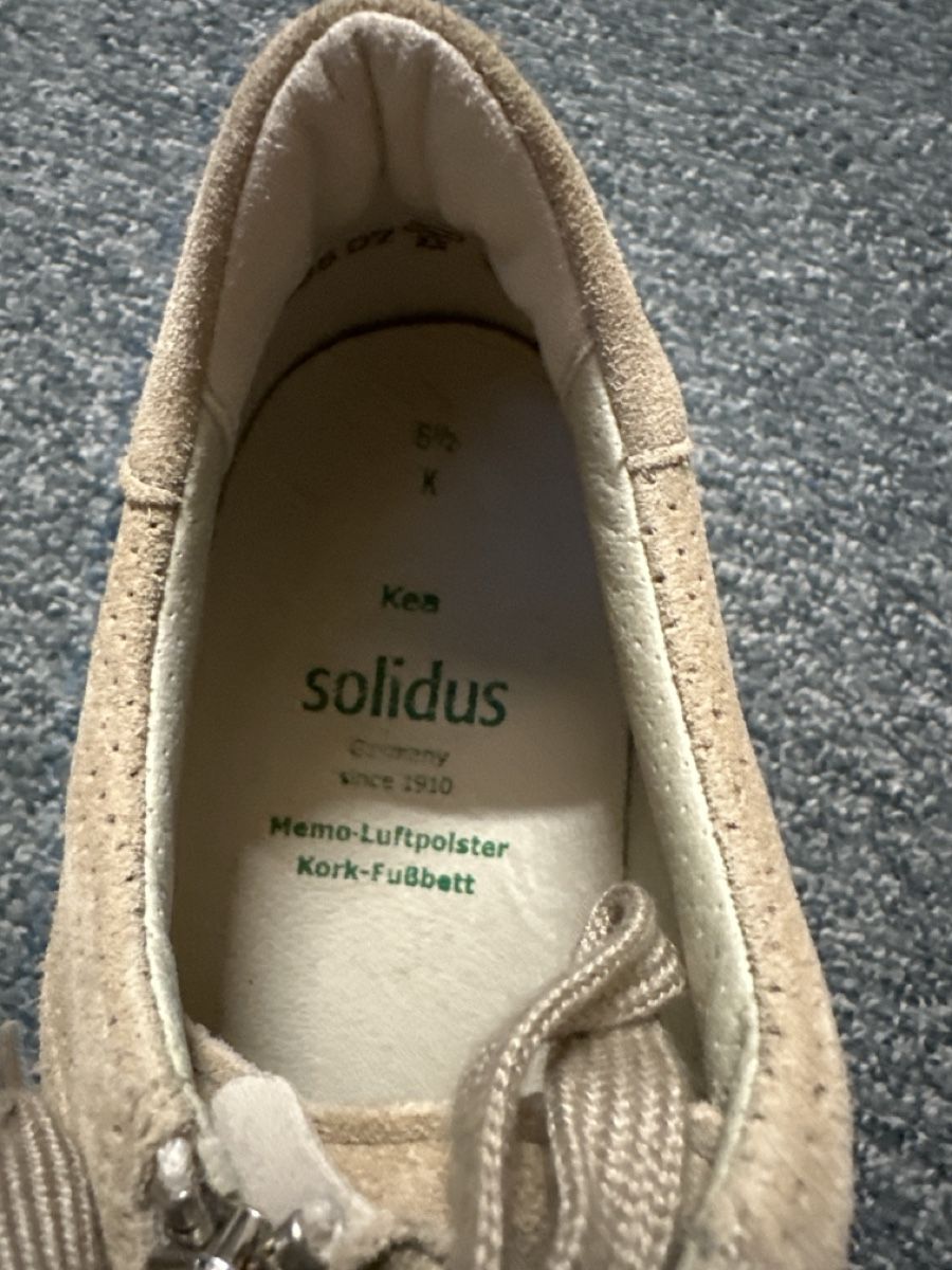 Damenschuhe: Damen Sneaker Solidus beige Gr 6.5 – Neu und originalverpackt aus Baltschieder von YmroBe 2