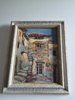 Oelgemälde "Gasse in Morcote TI"