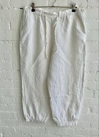 Luftige Zara Hose in Weiss / Gr. M
