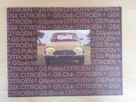 Citroen GS GS Break GSX - Prospekt Schweiz F 9-74 - N013