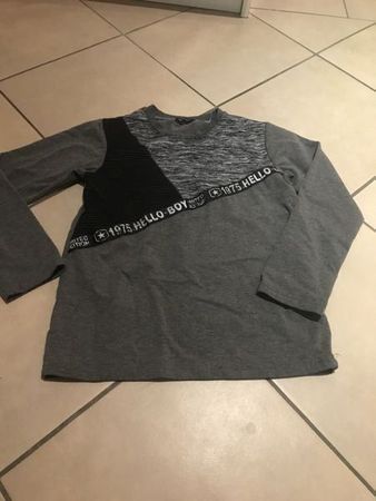 Junge Sweatshirt grau 152