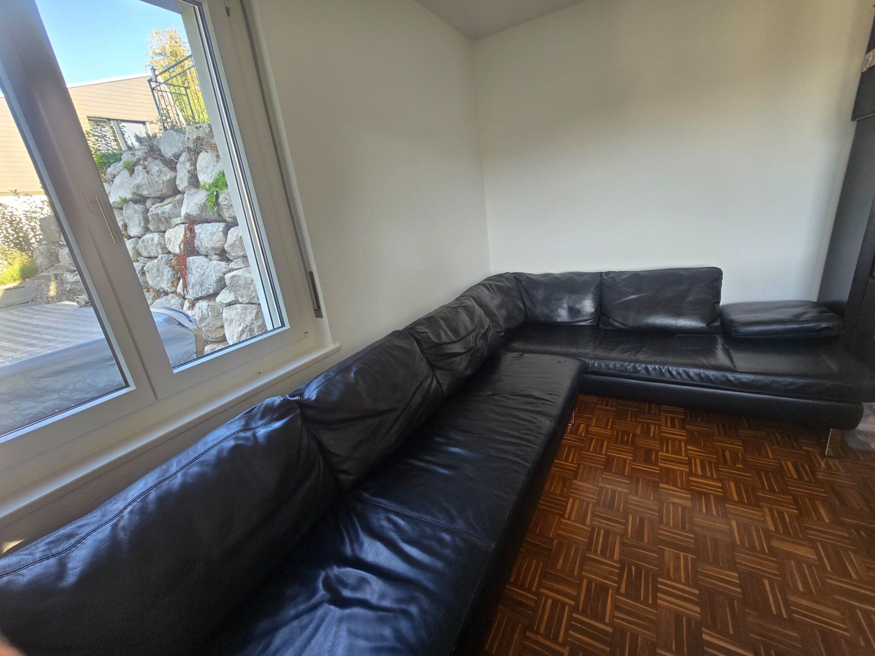 Sofas: Sofa aus Echtem Leder Schwarz – Gebraucht aus Konolfingen von mobilzaunshop 2