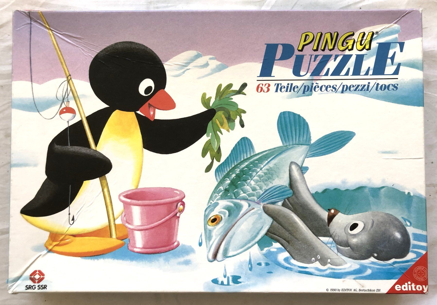 Puzzle: PINGU - PUZZLE - 63 Teile - Editoy 1990 – Usato da Schaffhausen venduto da durruti