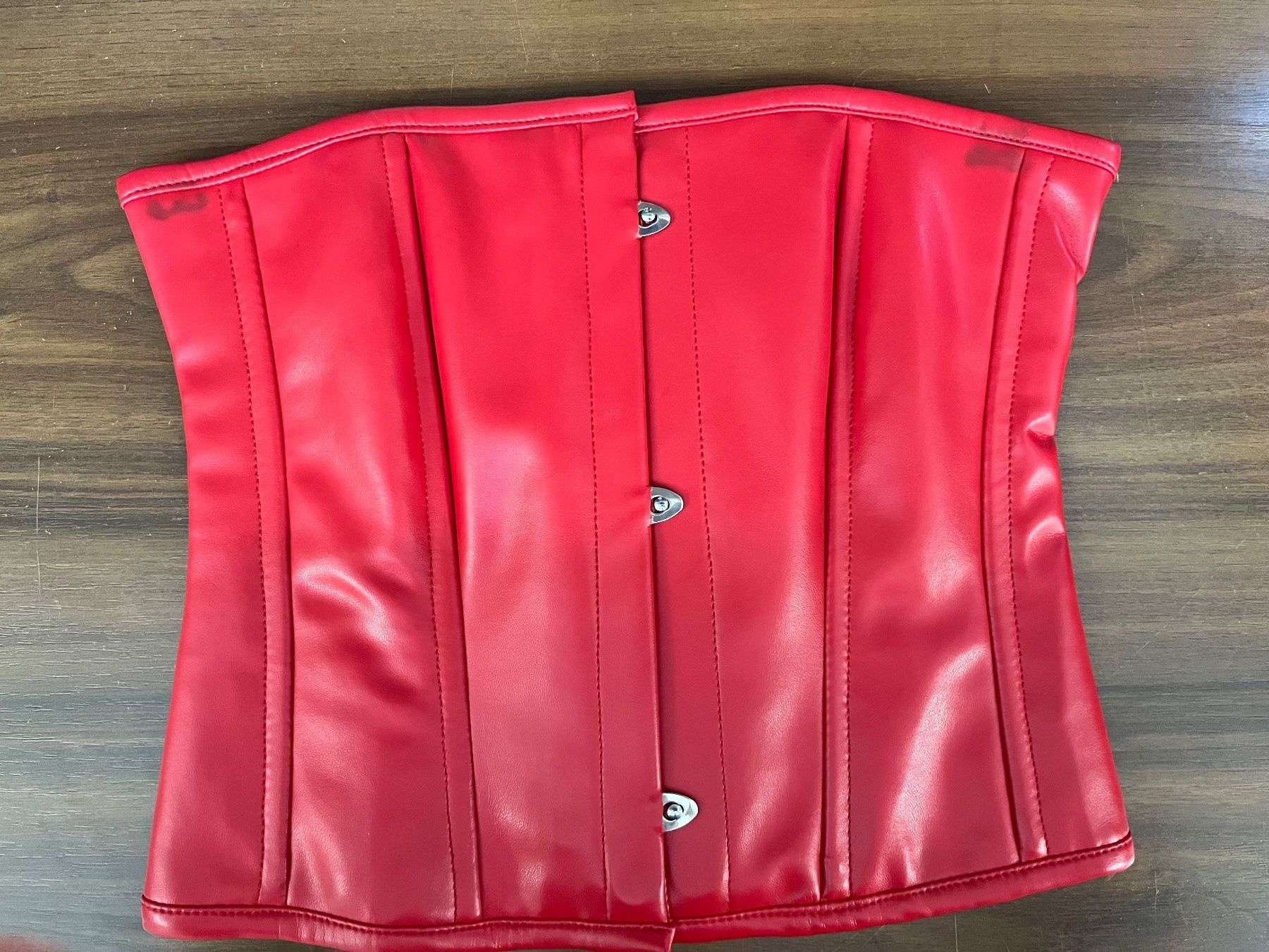 Biancheria intima: Leder Korsett Large rot (1) – Nuovo (secondo la descrizione) da Jonen venduto da Sevenb
