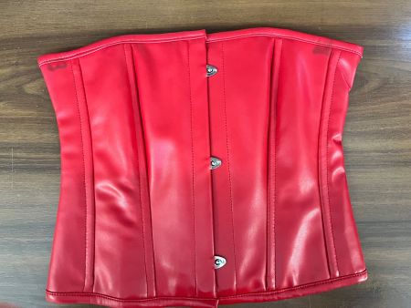 Leder Korsett Large rot (1)
