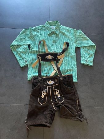 Trachtenhemd Grösse 128 und Lederhose Grösse 128