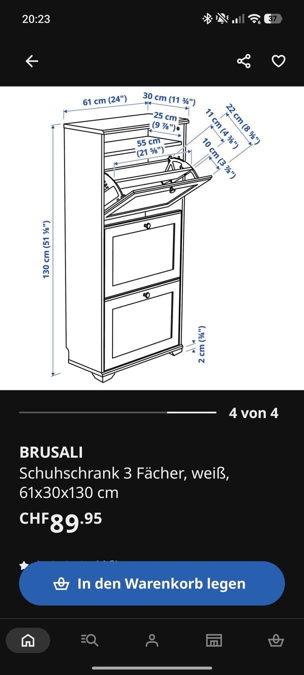 Schränke: IKEA Brusali Schuhschrank – Gebraucht aus Leissigen von Sneakerhead23 4