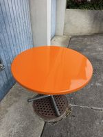 Runder Gartentisch von BIGLA, orange, Durchmesser 100cm