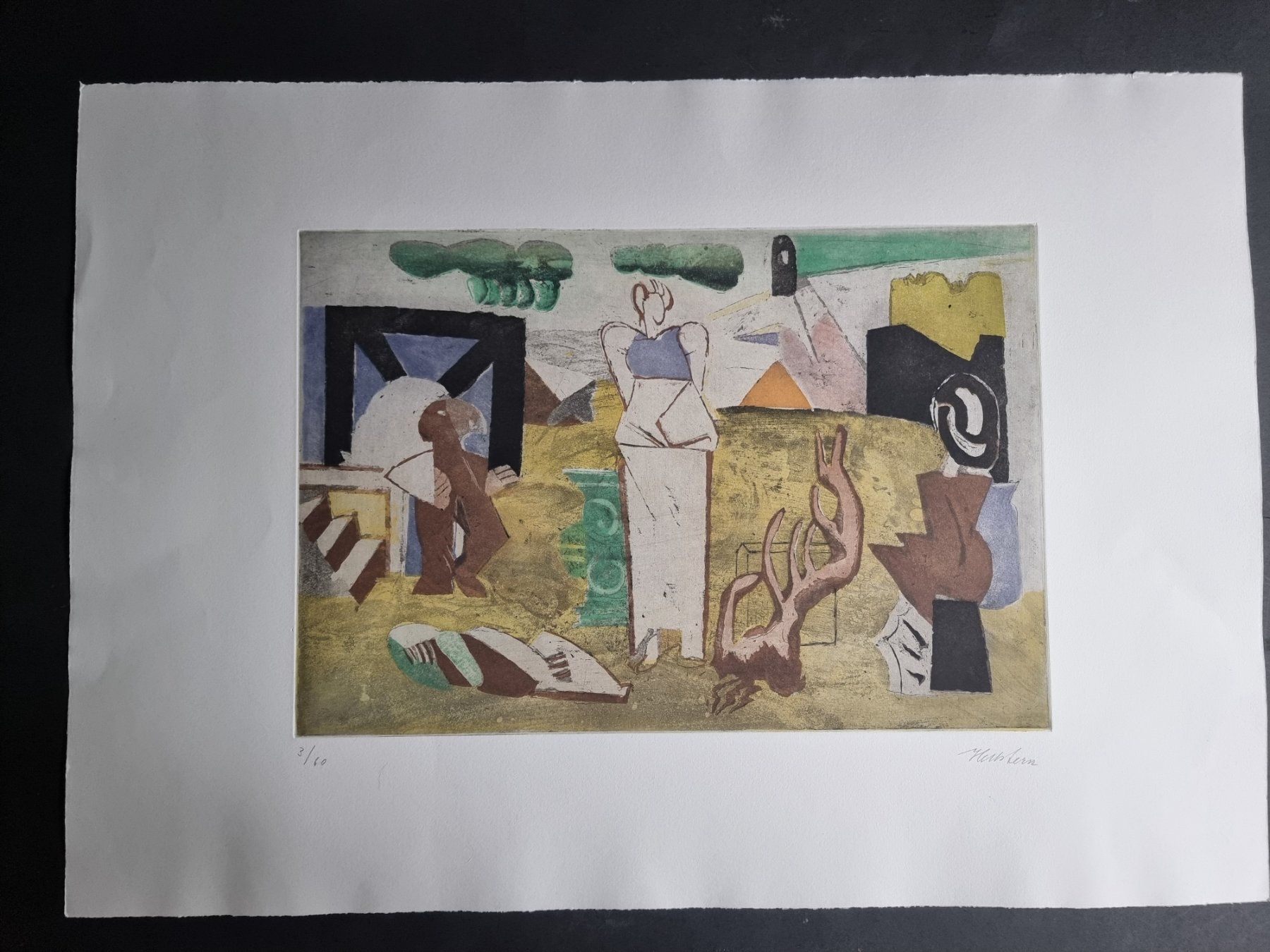Grafica & Litografie: MAX HELLSTERN RADIERUNG SIGNIERT NUMMERIERTBLATT 3/60 – Usato da Gersau venduto da kunst-online 2