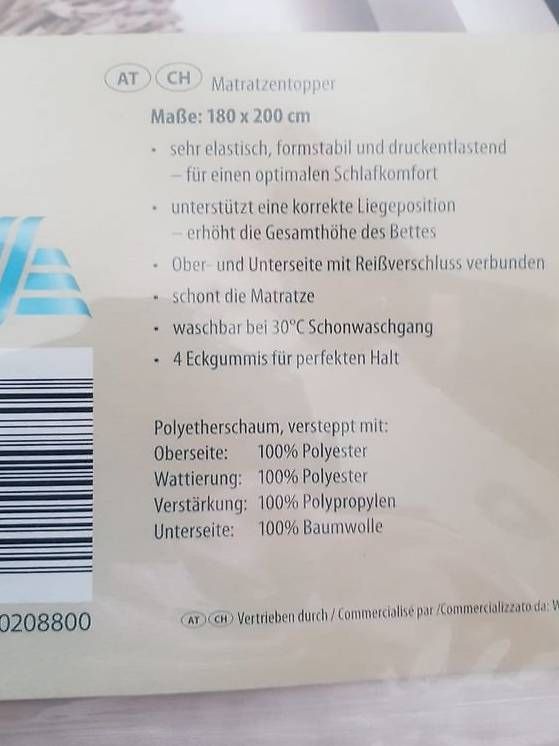 Materassi: Topper – Nuovo (secondo la descrizione) da Rheinfelden venduto da Timeport 1