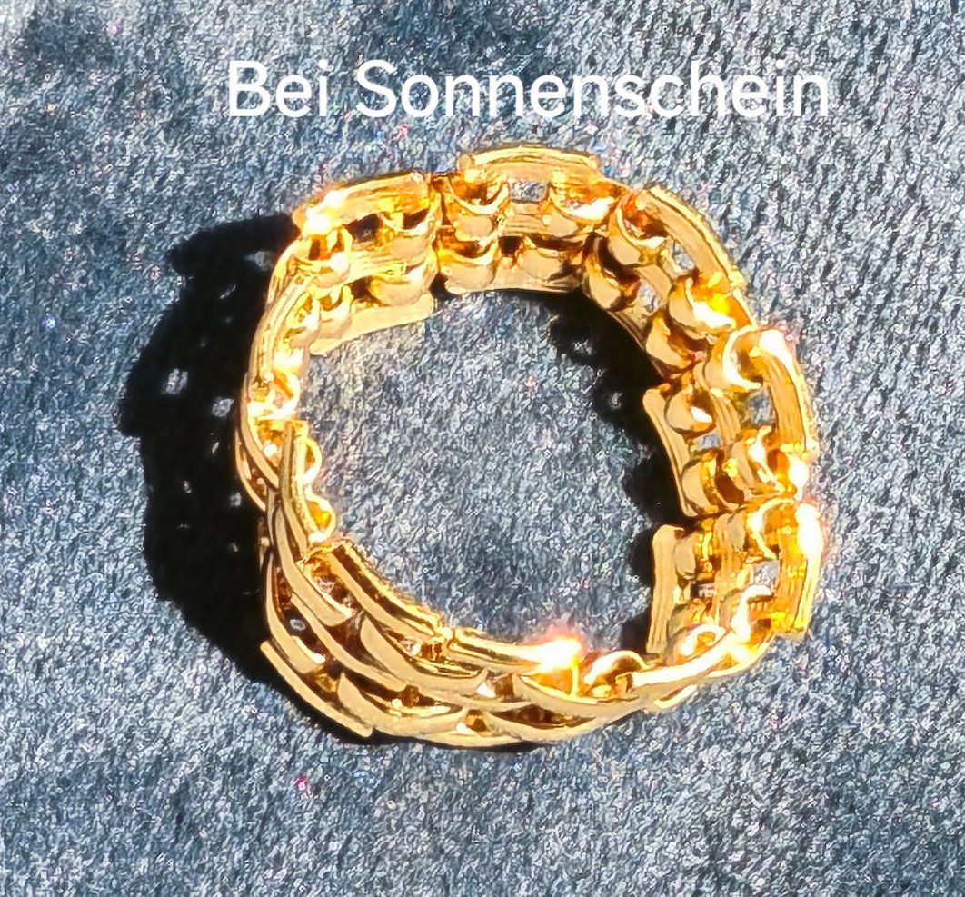 Ringe: Gliederring im klassischen Panther- oder Backstein - Design – Gebraucht aus Zürich von Tanteemma369 8
