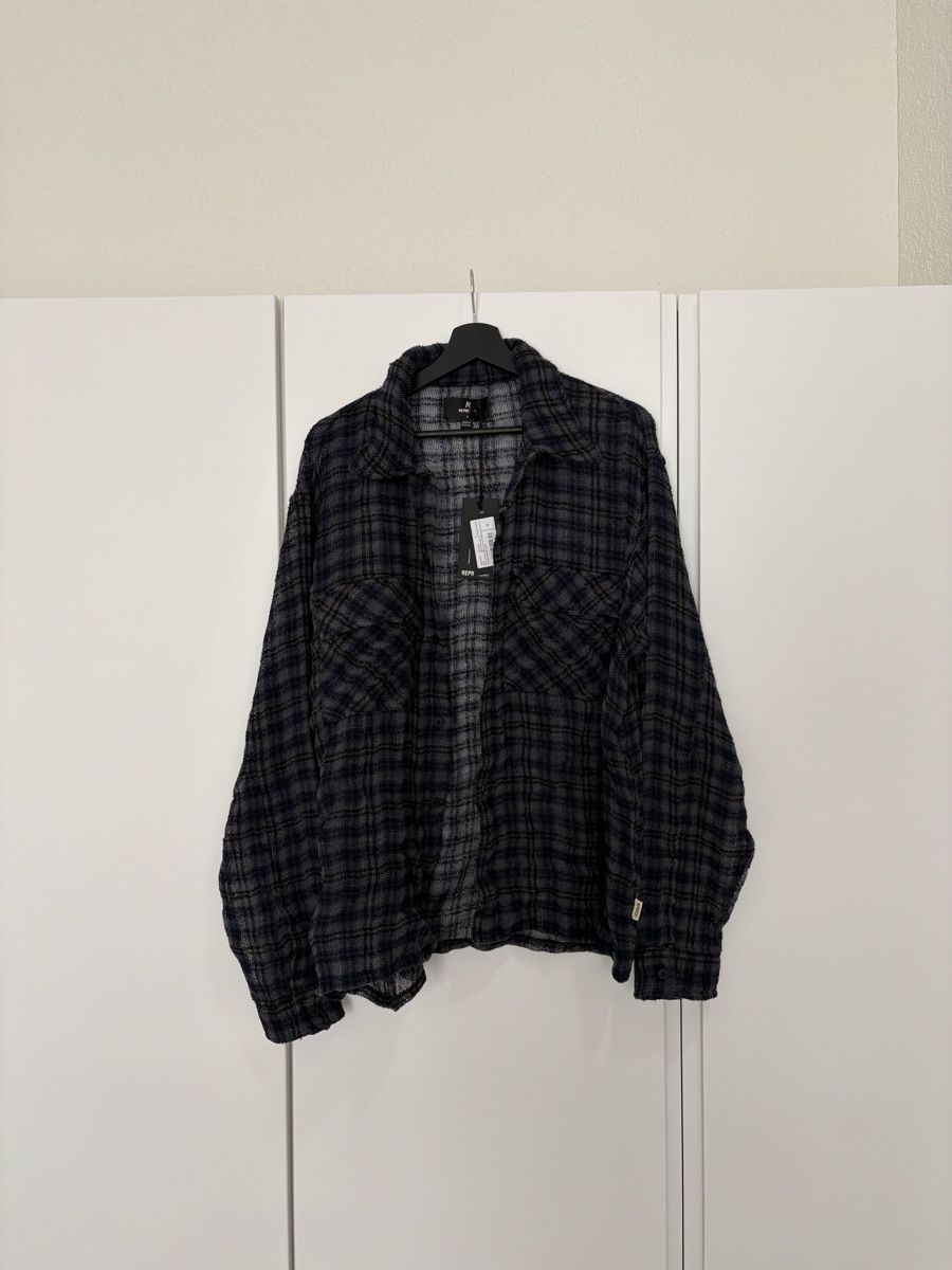 Represent Hemden: Represent Check Flannel Shirt - Blue Check M – Neu und originalverpackt aus Jona von nic_s5k7