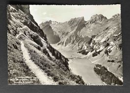 AK Schrennenweg Blick auf Seealpsee Säntis Messmer & Altenal