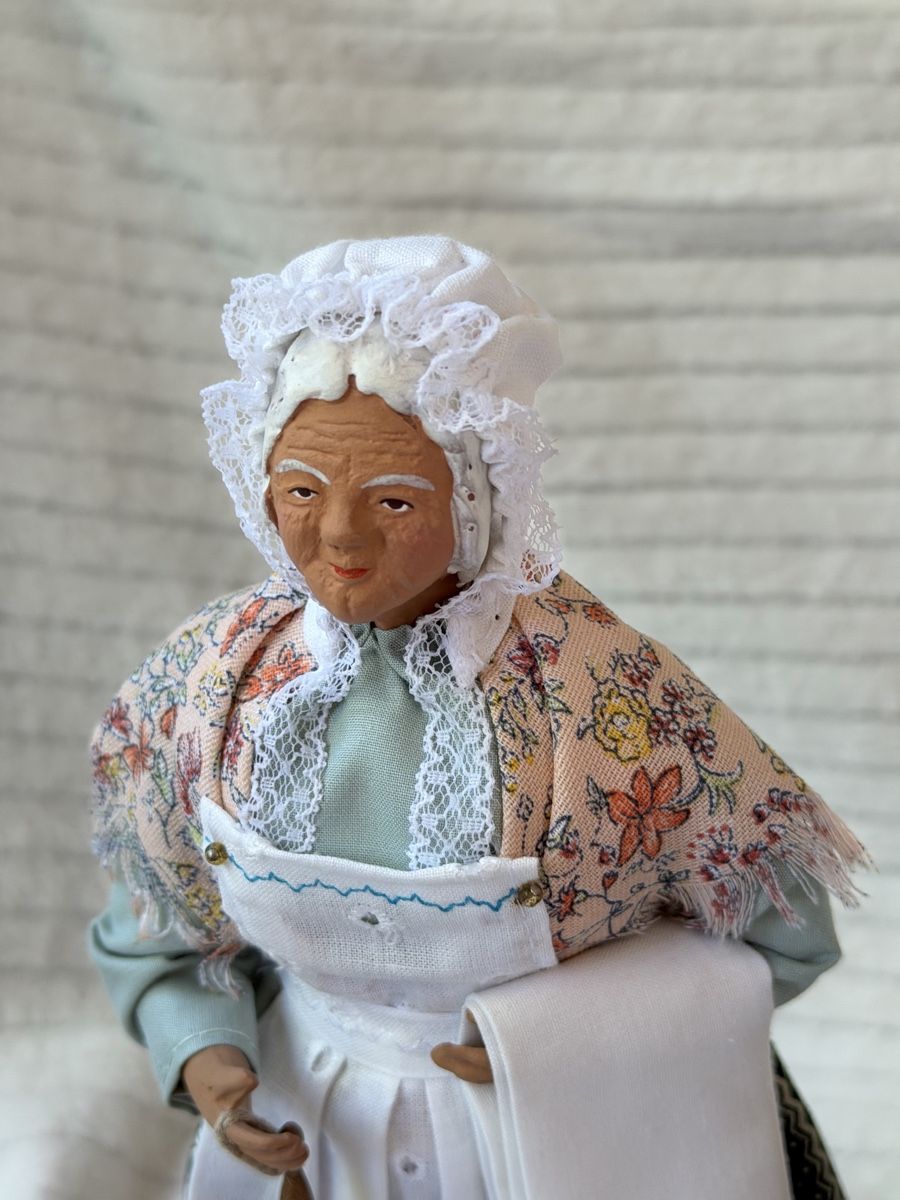 Statuette: Santons / Provence / Waschfrau & Lavendelfrau / ca 27cm hoch – Usato da Wettingen venduto da Mat5430 2