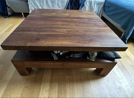 Sheesham Solid Wood Coffee Table – very heavy and sturdy