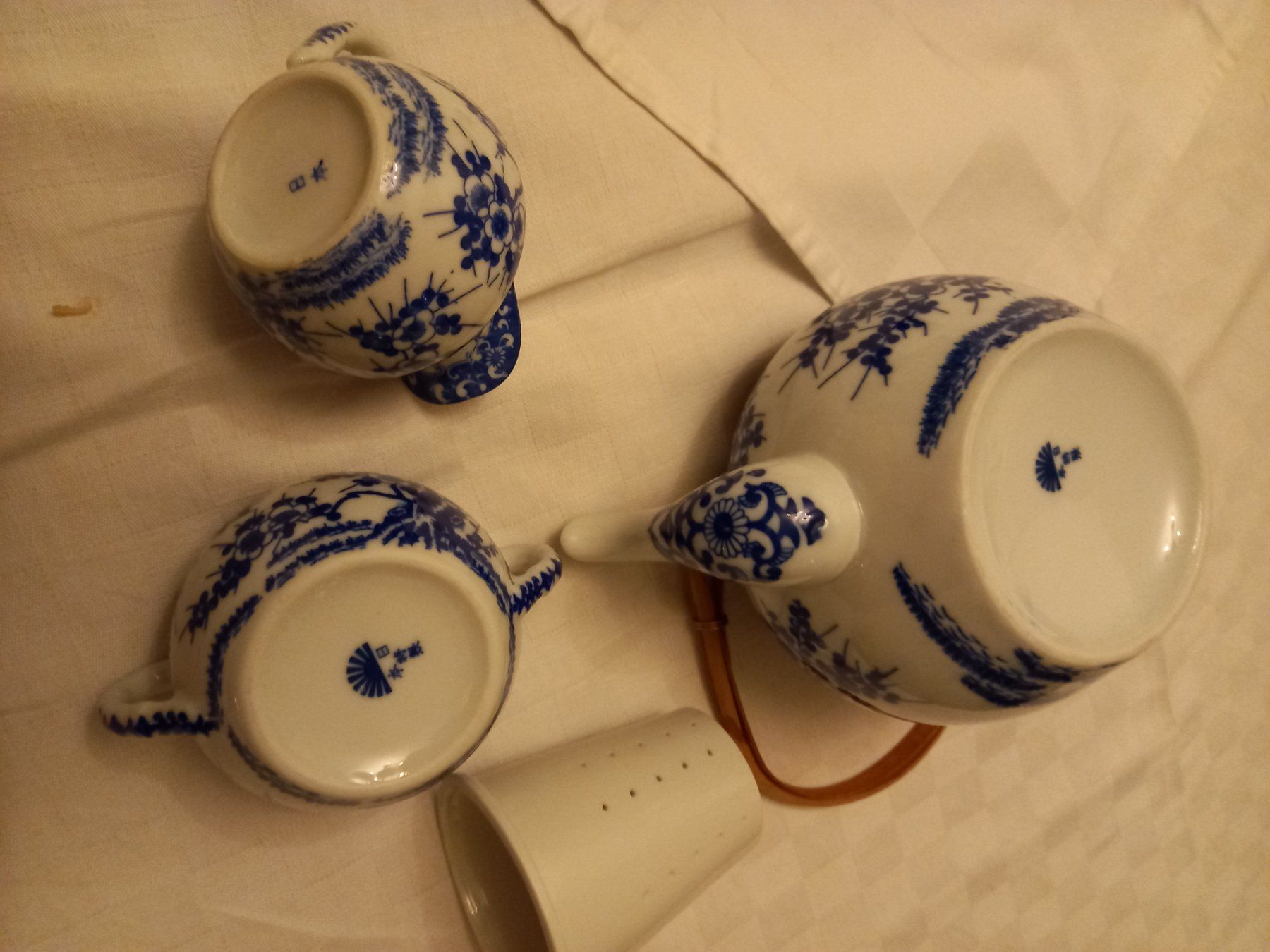 Set di piatti: 6er Antik Japanese Blau Teeset complet – Usato da Bern venduto da Imamrashed 9