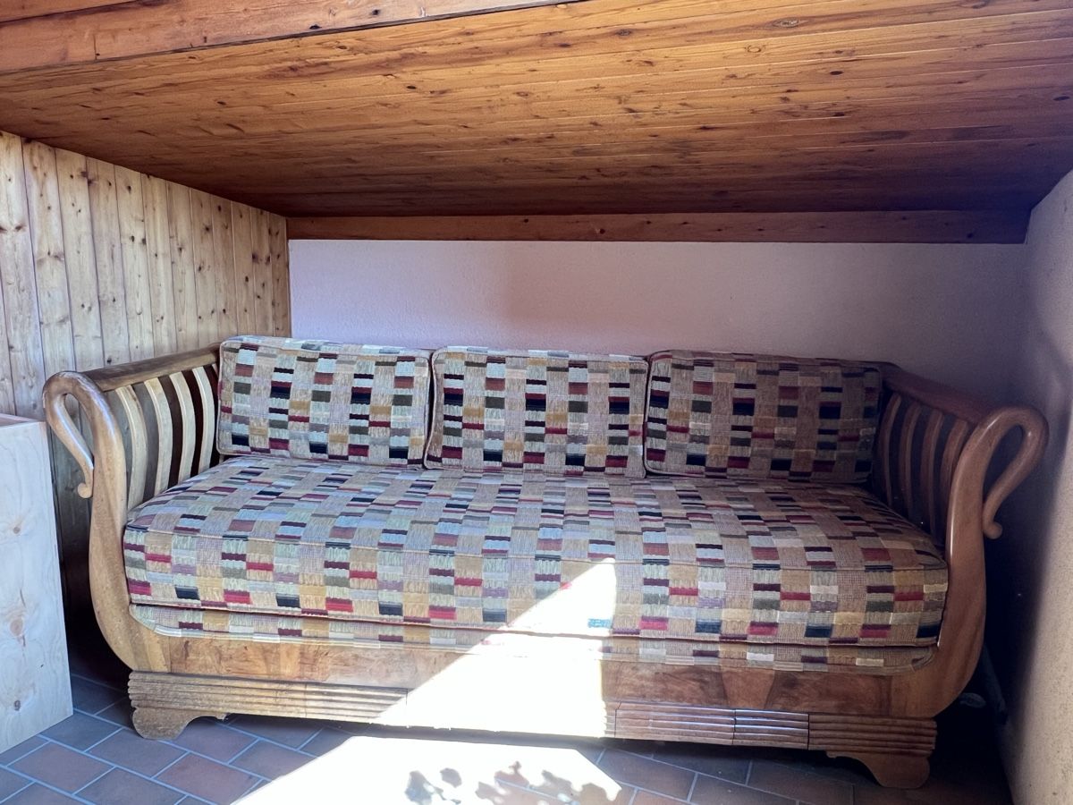 Divani: Retro Dreier-Sofa Lounge / Tagesbett – Usato da Riken AG venduto da ChuederGold 1