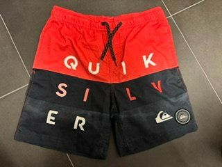 QUIKSILVER Badehose rot/schwarz 170/176
