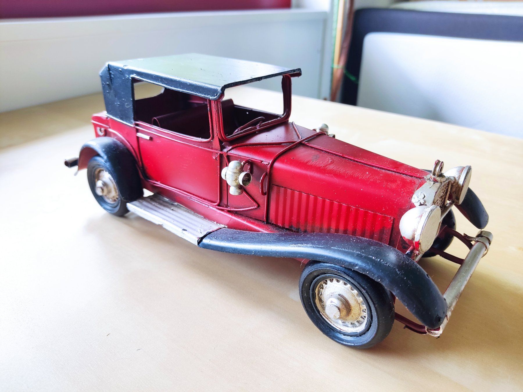Modellini d'auto: Vintage Blechauto/ Oldtimer in rot-schwarz – Usato da Buchs AG venduto da patiburgener 7