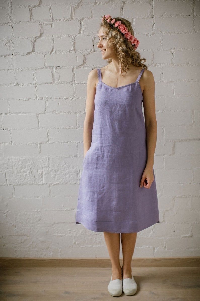 Vestiti: CozyBlue - Leinenkleid / robe en lin - S/M – Nuovo (secondo la descrizione) da Lausanne venduto da Etoile96 4