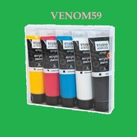 🌈CREALL Studio Grundfarben Set Acrylfarbe 5 x 120ml Tuben🌈