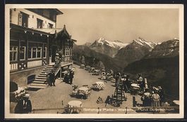 Schynige Platte, Gasthaus mit Wetterhorn