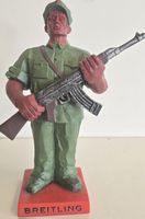 Breitling Figur, Soldat mit Gewehr Sammlerstück