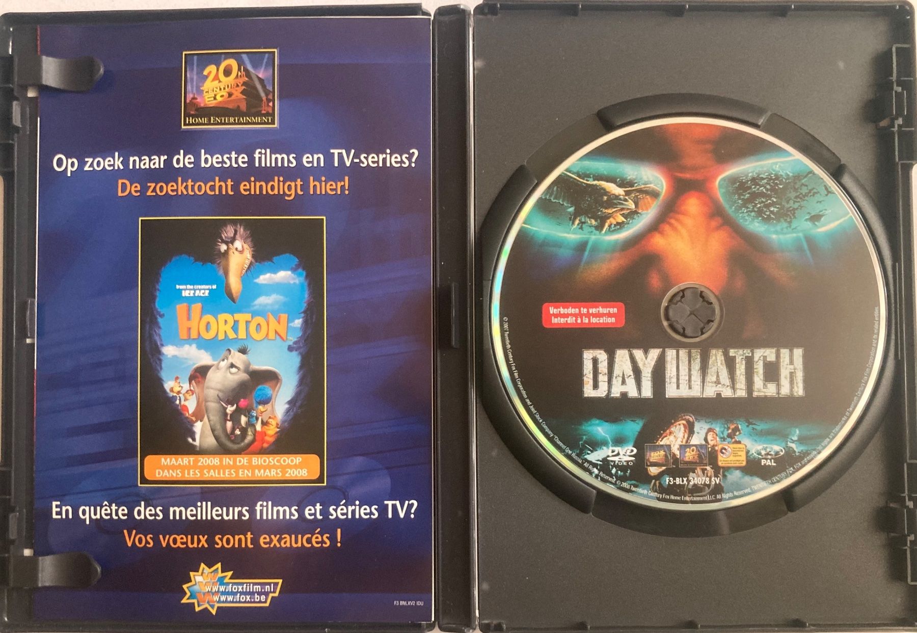 Tutti i DVDs: DAY WATCH – Usato da Poliez-Pittet venduto da Newtown-Records 2