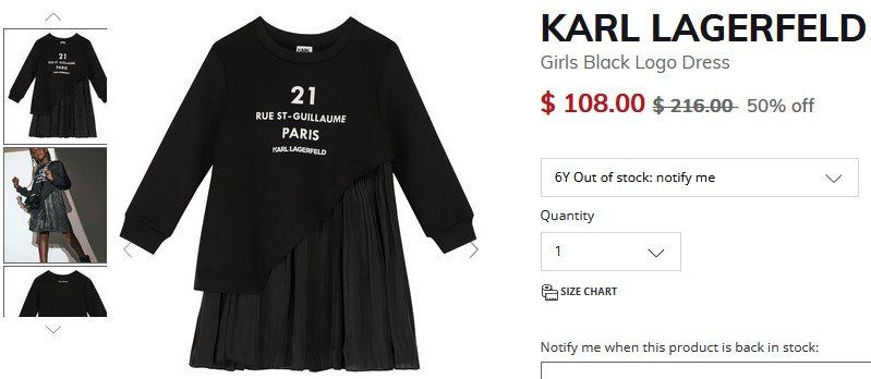 Karl Lagerfeld Kleider & Röcke: Karl Lagerfeld Kleid /robe 10 - 138 cm – Gebraucht aus Collonges von arashee 3