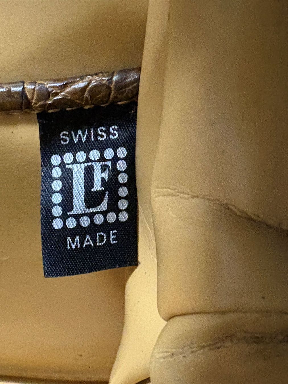 Borse da donna: Antike Handtasche "LF Swiss Made", vermutl. Krokoleder – Usato da Gossau/ZH venduto da amazonas66 1