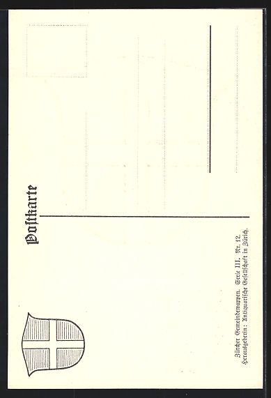 Ansichtskarten: Erlenbach /ZH, Wappen mit durchgehendem  – Gebraucht aus Berlin von bartko-reher 1